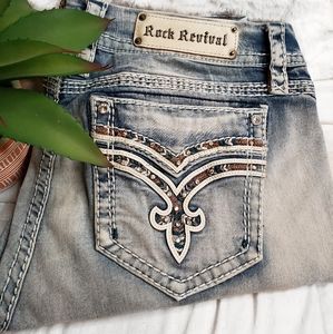 Rock Revival Jeans "Brunella" Easy Straight Sz 34